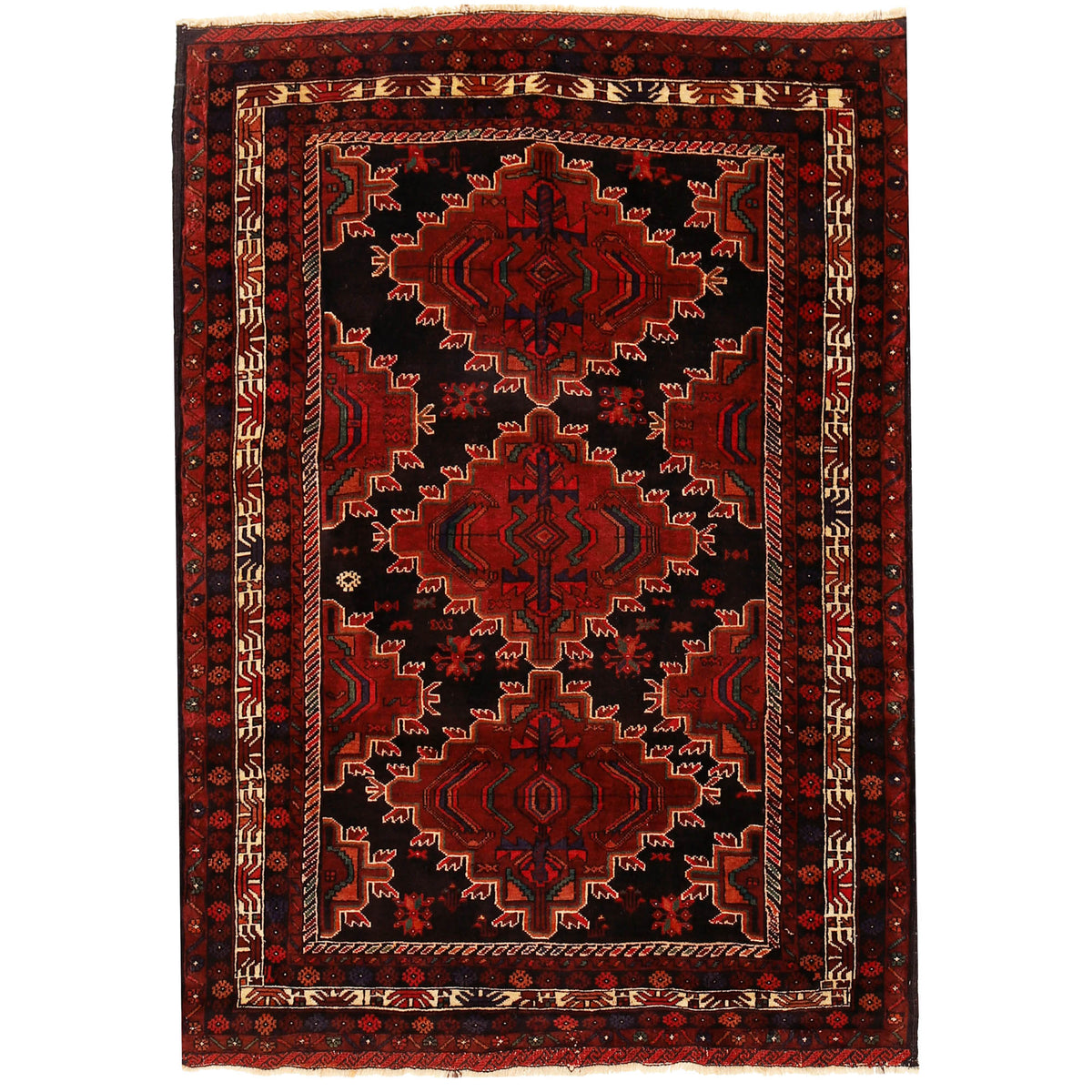 Explore Our Exciting Line of Baluchi Rug 4'4 x 5'9 (ft) / 137 x